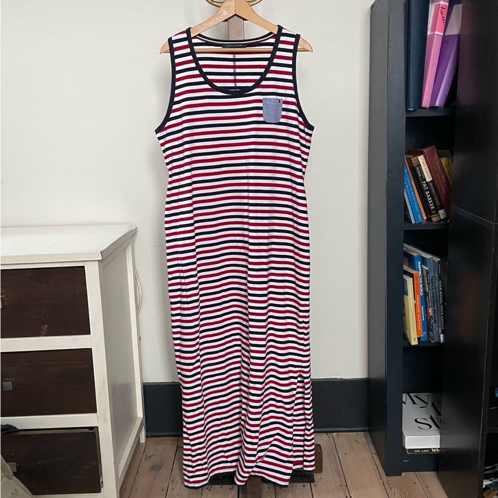Striped Cotton Tank Dress by Tommy Hilfiger